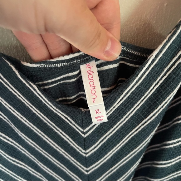 Xhilaration Striped Jumper/Romper XL - Picture 2 of 6